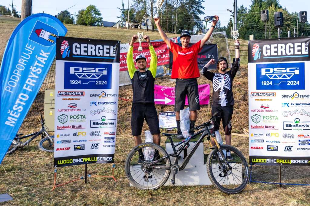 2. Pavel Macháč, 1. Jiří Gergel, 3. Radek Matějík